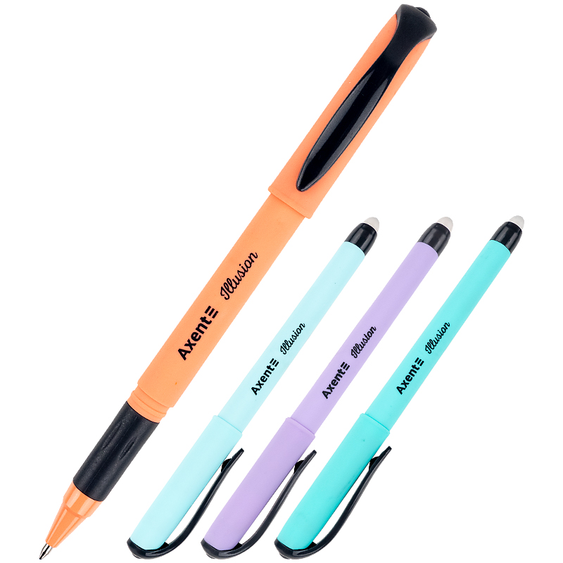 Ручка гелева AXENT Illusion пиши-стирай 0,5 синя (AG1094-02-A)